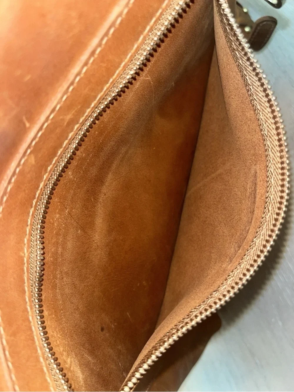 Parker Clay Miramar Leather Women's Backpack Rust Brown - Picture 6 of 6
